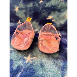 Build a bear princess pink clear shoes high heels